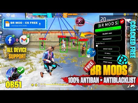 ⚡Free Fire OB51 AIM kill mod menu free☠️new rank season FF hack🔥BR MOD,HAXX-CKER PRO V11, HG CHEAT⚔️