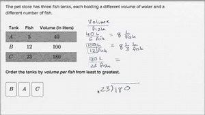 Comparing rates example