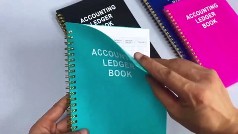 Checkbook Register - Check Register Book for Personal or Business, 8.5" × 6.5", Blank Ledger Transaction Register for for Check Book, Thick Paper, Twin-Wire Binding, Lined Notes Pages