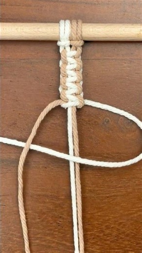 Learn the Basic Macrame Square Knot! #shorts