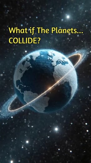 What Planet Collisions ACTUALLY Look Like (Satisfying Animation) #shorts #nasa #worldscollide