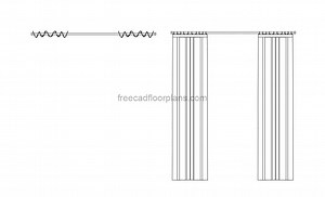 Curtain - Free CAD Drawings