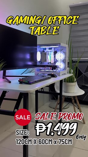 Affordable Office/Gaming Table 120x60cm for Tech Enthusiasts