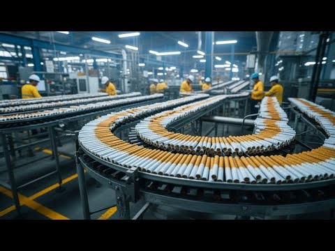 Inside the Cigarette Factory: How It's Made ?? Billion-Dollar Industry?