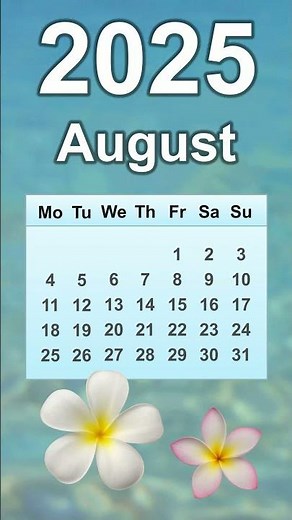 August 2025 Calendar