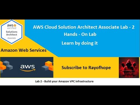 AWS - Lab 2 - Build your Amazon VPC infrastructure - Rayofhope - AWS Solution Architect Associate