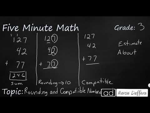 3rd Grade Math Rounding and Compatible Numbers