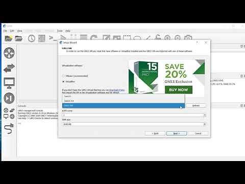 How to set up GNS3 VM (VirtualBox) to external network