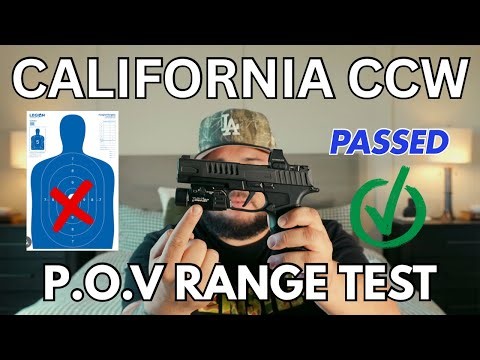 California CCW Shooting Test POV | Indoor Range Qualification Explained (7, 10, 15 Yards)
