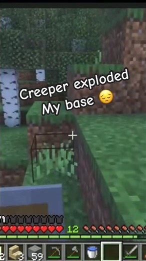 Creeper EXPLODES my ENTIRE Minecraft base! 💥😱