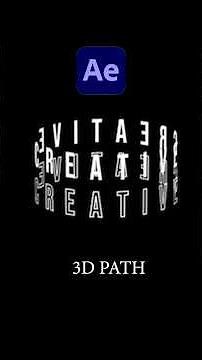 Create 3D Path Rotating Text in After Effects