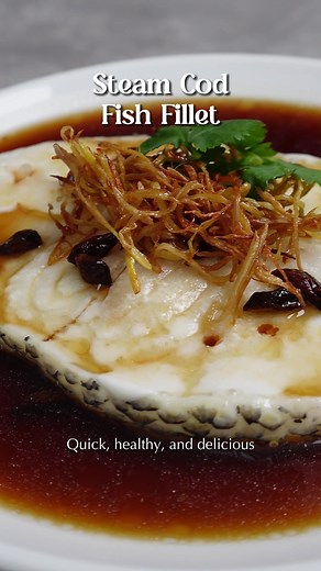 Quick and Healthy Steamed Cod Fish Fillet Recipe