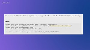 Java JDBC Connection with Database using SSL (https) URL