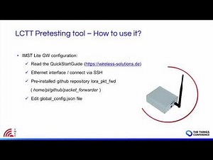 Getting Started with the LoRaWAN Certification Test Tool (LCTT)