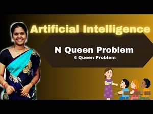 N Queen Problem in Artificial Intelligence|| 4 Queen Problem|| #ai #aiml #videos #youtube #4queen