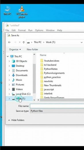 how to create and run python script using python IDLE #shorts #firstpythonprogram #coding #pythnidle