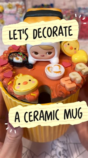 cutie design on Instagram: "Hi Cuties! 💛 Today we’re cracking open the most eggcellent ceramic cup featuring the adorable PUCKY Egg Bean! 🥚💫 Want to craft your own cutie? Book an appointment through the link in our bio! 🐣 Let’s get crackin’ on some cuteness! 💖 #cutiedesignstudio #cutiedesign #lasvegas #shanghaiplaza #cute #blindbox #decoden #creamglue #craft #pucky"