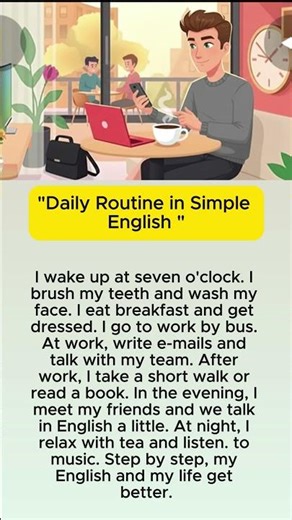 Daily Routine in Simple English | #podcast #speakingeveryday #englishlanguage