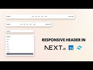 Responsive Header in NextJS and TailwindCSS