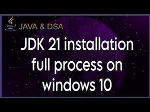 "how To Install Java 21 On Windows 10 // Jdk 21 On Windows 10 // Installation Complete Guide // Tcwf