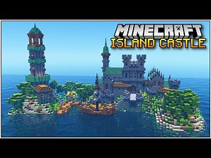 How to Build a Minecraft Castle on a Survival Island!!! [World Download]