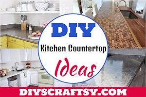 21 DIY Kitchen Countertop Ideas You Can Make Easily