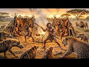 Savanna Survival Story | How Early Humans Made Fire — And Used It to Survive Every Day